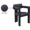 Meridian Brenda Black Vegan Leather Dining Chair IMAGE 9