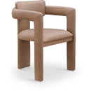  Color_Brown -- Brenda Brown Vegan Leather Upholstered Dining Chair IMAGE 1