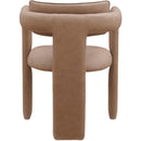  Color_Brown -- Brenda Brown Vegan Leather Upholstered Dining Chair IMAGE 5