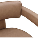  Color_Brown -- Brenda Brown Vegan Leather Upholstered Dining Chair IMAGE 7