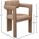 Meridian Brenda Brown Vegan Leather Dining Chair IMAGE 8