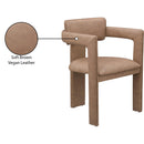  Color_Brown -- Brenda Brown Vegan Leather Upholstered Dining Chair IMAGE 9
