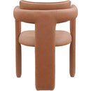  Color_Cognac -- Brenda Cognac Vegan Leather Upholstered Dining Chair IMAGE 5