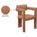 Meridian Brenda Cognac Vegan Leather Dining Chair IMAGE 9
