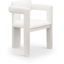 Color_Cream -- Brenda Cream Vegan Leather Upholstered Dining Chair IMAGE 1