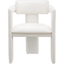 Meridian Brenda Cream Vegan Leather Dining Chair IMAGE 3