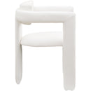  Color_Cream -- Brenda Cream Vegan Leather Upholstered Dining Chair IMAGE 4