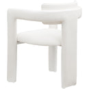  Color_Cream -- Brenda Cream Vegan Leather Upholstered Dining Chair IMAGE 6
