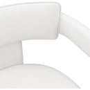  Color_Cream -- Brenda Cream Vegan Leather Upholstered Dining Chair IMAGE 7