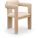  Color_Tan -- Brenda Tan Vegan Leather Upholstered Dining Chair IMAGE 1