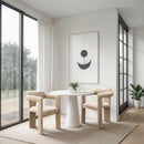  Color_Tan -- Brenda Tan Vegan Leather Upholstered Dining Chair IMAGE 2
