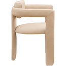  Color_Tan -- Brenda Tan Vegan Leather Upholstered Dining Chair IMAGE 4