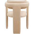  Color_Tan -- Brenda Tan Vegan Leather Upholstered Dining Chair IMAGE 5