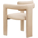  Color_Tan -- Brenda Tan Vegan Leather Upholstered Dining Chair IMAGE 6
