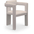  Color_Taupe -- Brenda Taupe Vegan Leather Upholstered Dining Chair IMAGE 1