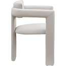 Color_Taupe -- Brenda Taupe Vegan Leather Upholstered Dining Chair IMAGE 4