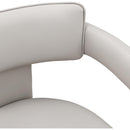  Color_Taupe -- Brenda Taupe Vegan Leather Upholstered Dining Chair IMAGE 7