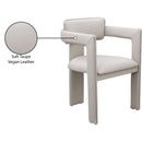  Color_Taupe -- Brenda Taupe Vegan Leather Upholstered Dining Chair IMAGE 9
