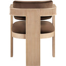  Color_Brown -- Sacha Brown Velvet Upholstered Dining Chair IMAGE 5