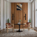 Meridian Sacha Cognac Velvet Dining Chair IMAGE 2