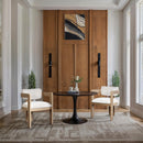  Color_Cream -- Sacha Cream Velvet Upholstered Dining Chair IMAGE 2