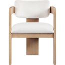  Color_Cream -- Sacha Cream Velvet Upholstered Dining Chair IMAGE 3