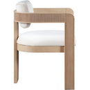  Color_Cream -- Sacha Cream Velvet Upholstered Dining Chair IMAGE 4