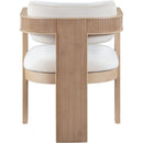  Color_Cream -- Sacha Cream Velvet Upholstered Dining Chair IMAGE 5