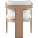 Meridian Sacha Cream Velvet Dining Chair IMAGE 5