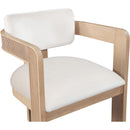  Color_Cream -- Sacha Cream Velvet Upholstered Dining Chair IMAGE 6