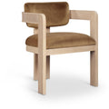 Color_Saddle -- Sacha Saddle Velvet Upholstered Dining Chair IMAGE 1