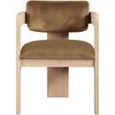  Color_Saddle -- Sacha Saddle Velvet Upholstered Dining Chair IMAGE 3