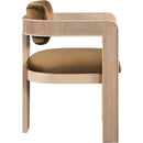  Color_Saddle -- Sacha Saddle Velvet Upholstered Dining Chair IMAGE 4