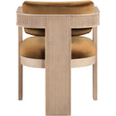 Color_Saddle -- Sacha Saddle Velvet Upholstered Dining Chair IMAGE 5