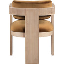 Meridian Sacha Saddle Velvet Dining Chair IMAGE 5