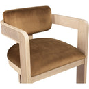 Color_Saddle -- Sacha Saddle Velvet Upholstered Dining Chair IMAGE 6