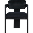  Color_Black -- Sacha Black Velvet Upholstered Dining Chair IMAGE 3