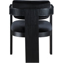  Color_Black -- Sacha Black Velvet Upholstered Dining Chair IMAGE 5