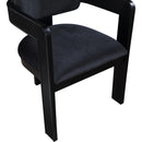  Color_Black -- Sacha Black Velvet Upholstered Dining Chair IMAGE 7