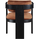  Color_Cognac -- Sacha Cognac Velvet Upholstered Dining Chair IMAGE 5