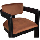 Color_Cognac -- Sacha Cognac Velvet Upholstered Dining Chair IMAGE 6