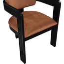  Color_Cognac -- Sacha Cognac Velvet Upholstered Dining Chair IMAGE 7