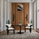 Meridian Sacha Cream Velvet Dining Chair IMAGE 2