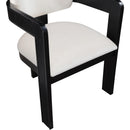  Color_Cream -- Sacha Cream Velvet Upholstered Dining Chair IMAGE 7