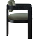  Color_Green -- Sacha Green Velvet Upholstered Dining Chair IMAGE 4