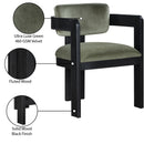  Color_Green -- Sacha Green Velvet Upholstered Dining Chair IMAGE 9