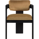  Color_Saddle -- Sacha Saddle Velvet Upholstered Dining Chair IMAGE 3