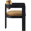  Color_Saddle -- Sacha Saddle Velvet Upholstered Dining Chair IMAGE 4