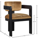  Color_Saddle -- Sacha Saddle Velvet Upholstered Dining Chair IMAGE 8
