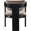  Color_Taupe -- Sacha Taupe Velvet Upholstered Dining Chair IMAGE 5
